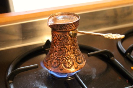 A little bosanska kafa I brought with me from Sarajevo.