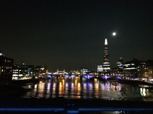 The Shard from Millennium Bridge.