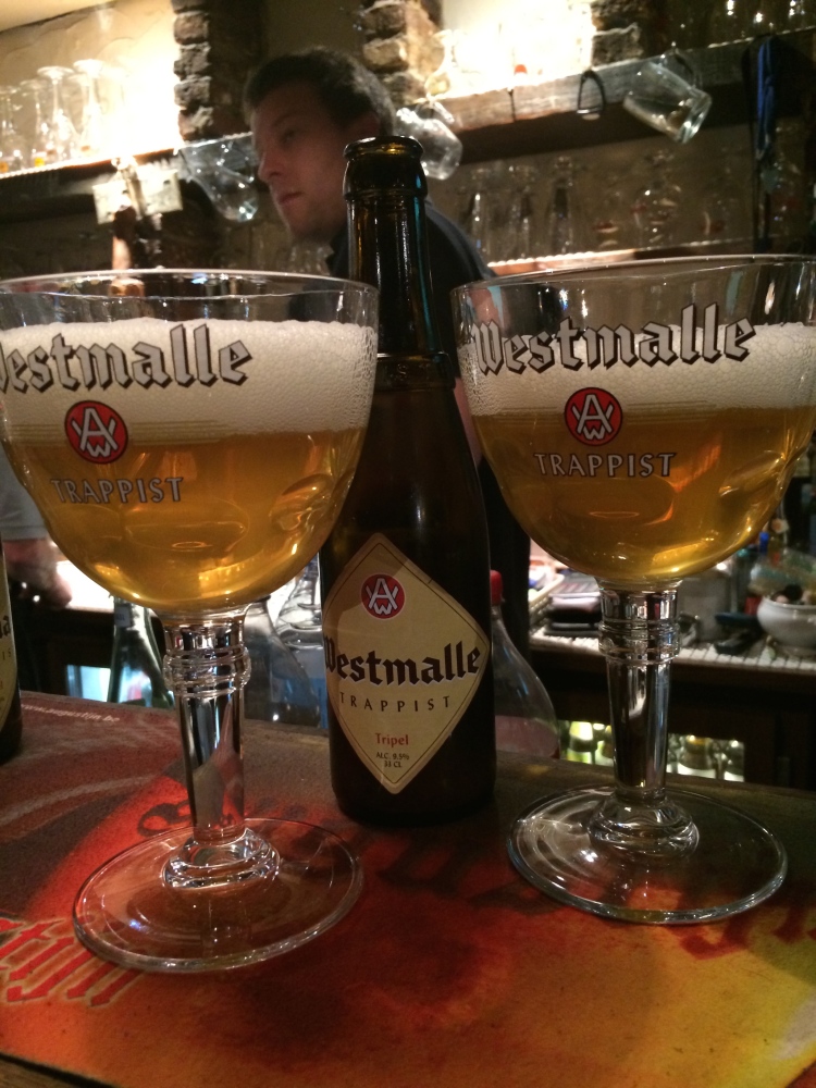 Super cheap, yet super lekker Belgian beer in Gent. 