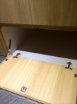 Underbed storage big enough for 2 hiking packs and more.